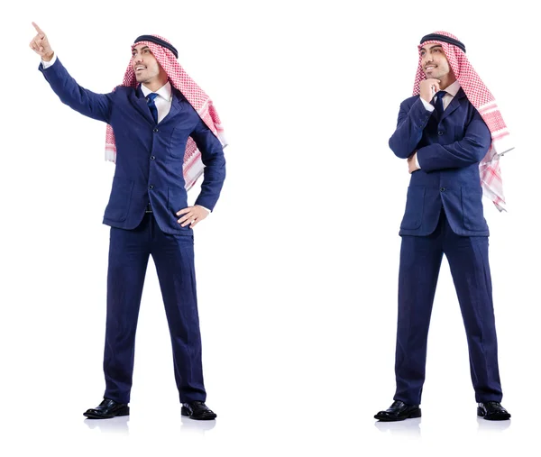 Set of photos with arab businessman — Stock Photo, Image