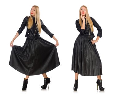 Çeşitli pozlarda kadın resmi.