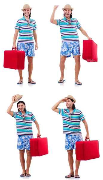 Hombre preparándose para estas vacaciones de verano — Foto de Stock