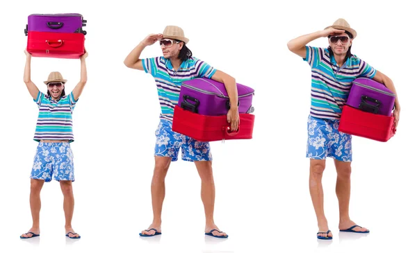 여름 방학을 준비하는 남자 — 스톡 사진