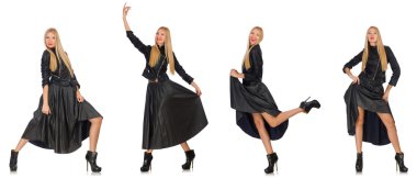 Çeşitli pozlarda kadın resmi.