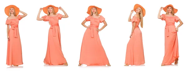 Composite photo of woman in various poses — Stock Photo, Image