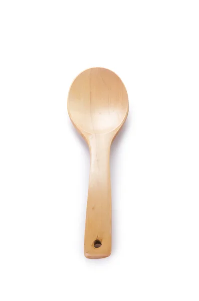 Wooden spoon isolated on white — Stock Photo, Image