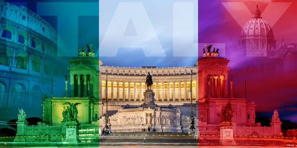 Collage with theme of Italy — Stock Photo, Image