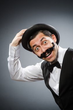 Vintage kavram komik adam