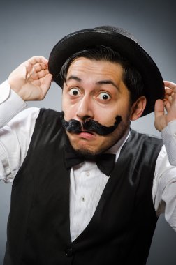 Vintage kavram komik adam