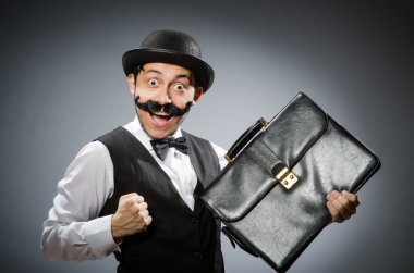 Vintage kavram komik adam