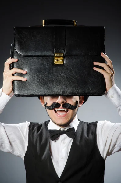 Funny man in vintage concept — Stock Photo, Image