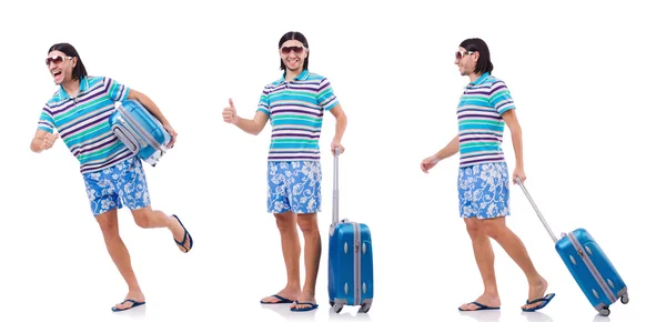 Muž připravující se na letní prázdniny — Stock fotografie
