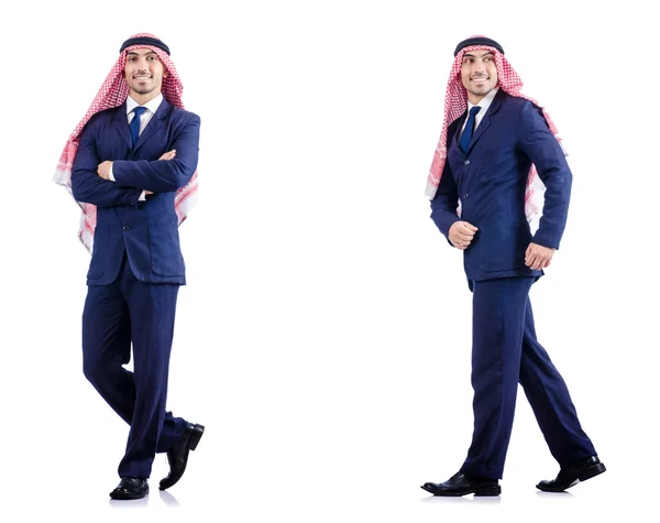 Set of photos with arab businessman — Stock Photo, Image