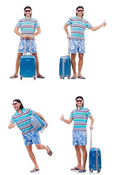 Homem se preparando para estas férias de verão — Fotografia de Stock