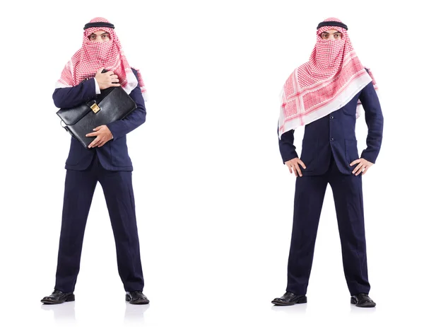 Set of photos with arab businessman — Stock Photo, Image