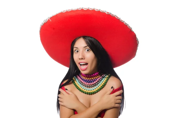 Mexicaanse vrouw in fashion concept — Stockfoto