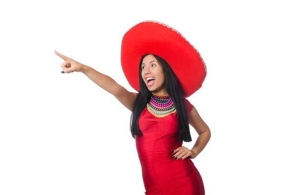 Mujer mexicana en concepto de moda — Foto de Stock