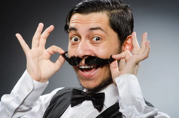 Funny man in vintage concept — Stock Photo, Image