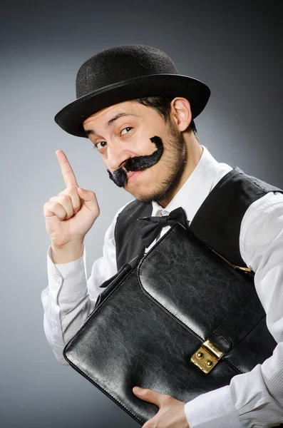 Funny man in vintage concept — Stock Photo, Image