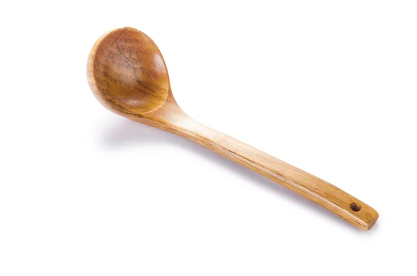 Wooden spoon isolated on white — Stock Photo, Image