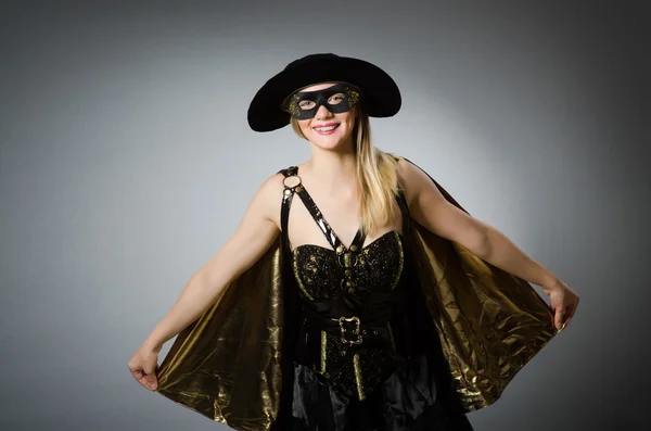 Woman in pirate costume - Halloween concept — Stock Photo, Image