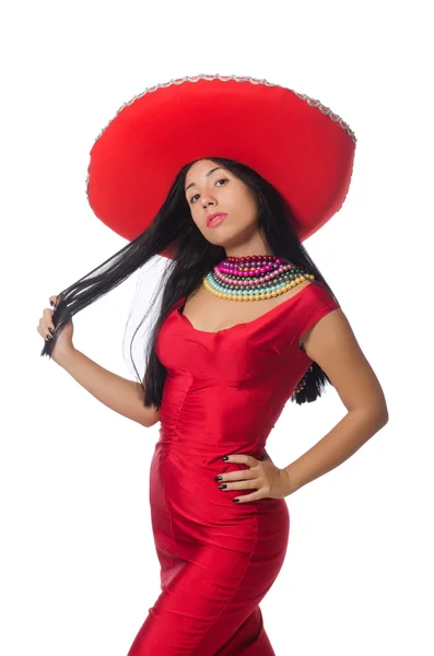 Mujer mexicana en concepto de moda — Foto de Stock