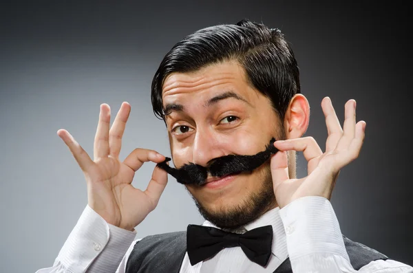 Funny man in vintage concept — Stock Photo, Image