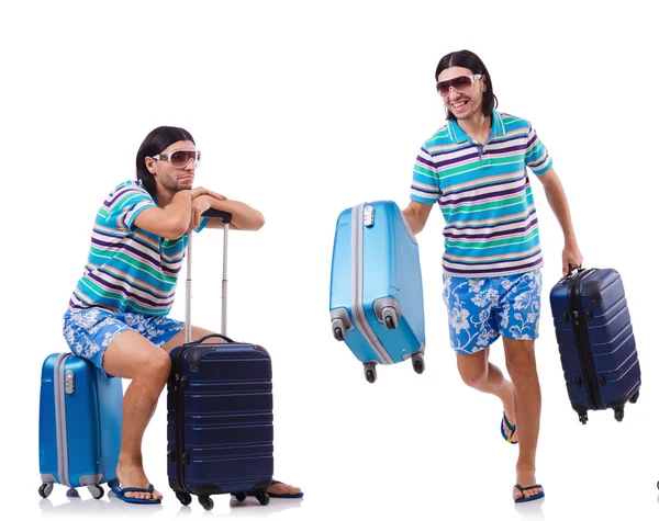 Hombre preparándose para estas vacaciones de verano — Foto de Stock
