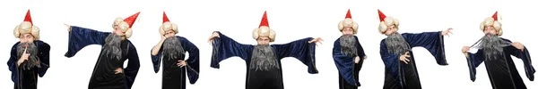 Funny wise wizard isolated on the white — Stock Photo, Image