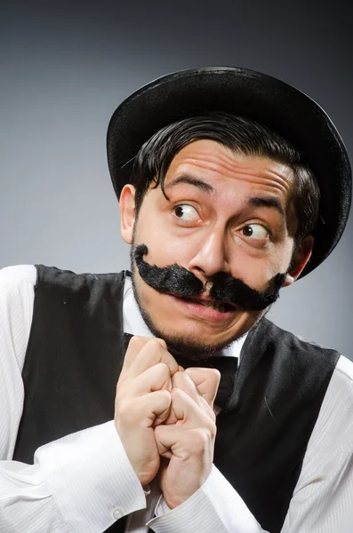 Funny man in vintage concept — Stock Photo, Image