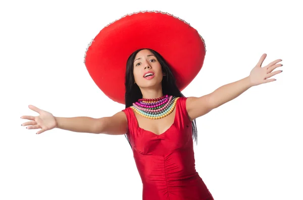 Mujer mexicana en concepto de moda — Foto de Stock