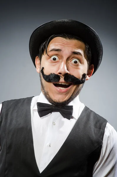 Funny man in vintage concept — Stock Photo, Image