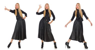 Çeşitli pozlarda kadın resmi.