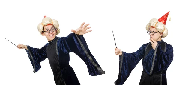 Funny wise wizard isolated on the white — Stock Photo, Image