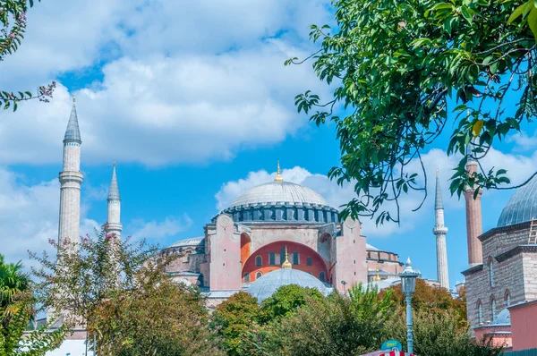 Berömda moské i turkiska staden Istanbul — Stockfoto