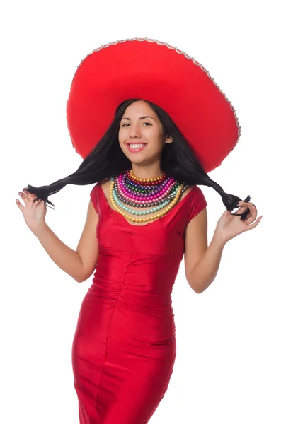 Μεξικάνικο γυναίκα στην έννοια της μόδας — Φωτογραφία Αρχείου