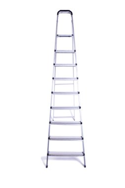 Beyaz arka plan üzerinde izole merdiven