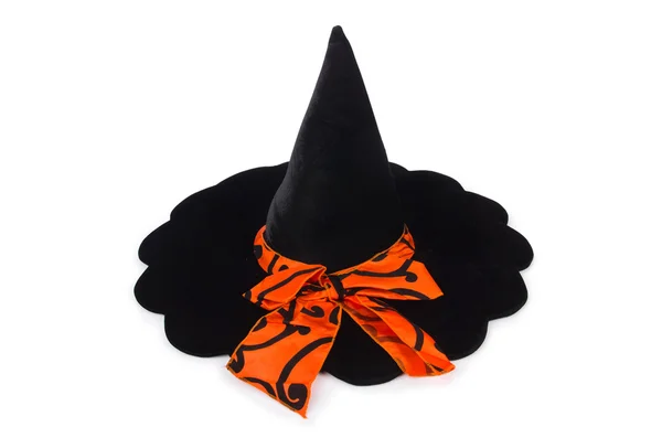 Witch hat isolated on white — Stock Photo, Image