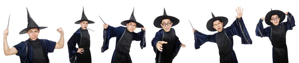 Funny wise wizard isolated on the white — Stock Photo, Image