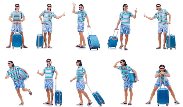 Hombre preparándose para estas vacaciones de verano — Foto de Stock