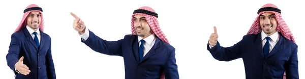 Ensemble de photos avec homme d'affaires arabe — Photo