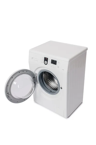 Vaskemaskine isoleret på hvid baggrund - Stock-foto
