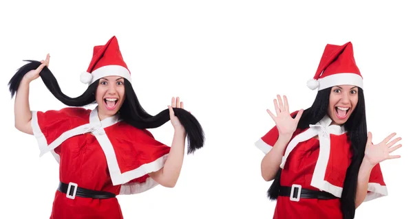 Mujer santa aislada en el blanco — Foto de Stock