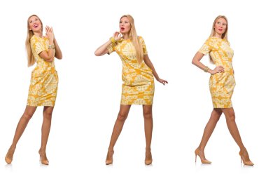 Çeşitli pozlarda kadın resmi.