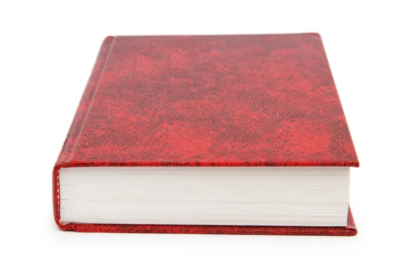 Red cover book isolated on the white background — Stock Photo, Image