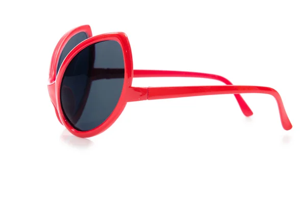 Red sunglasses isolated on white — Stock Photo, Image