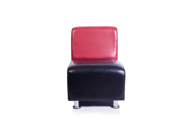 Fauteuil en cuir isolé sur fond blanc — Photo