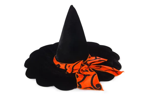 Witch hat isolated on white — Stock Photo, Image