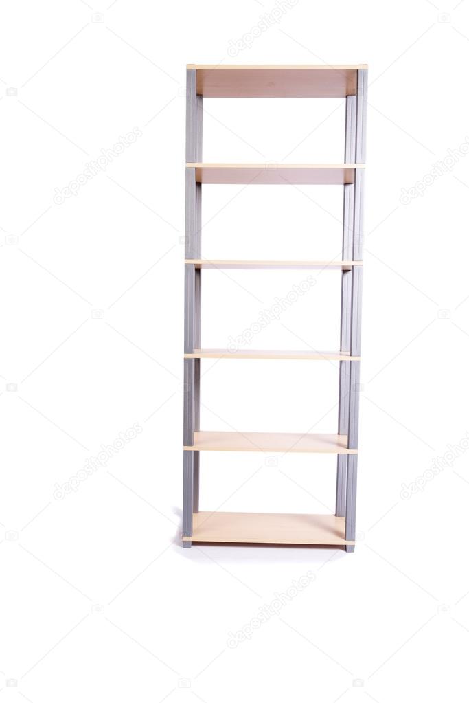 Office shelf isolated on the white background