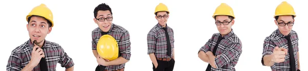 Industrial worker isolated on the white background — Stock Photo, Image