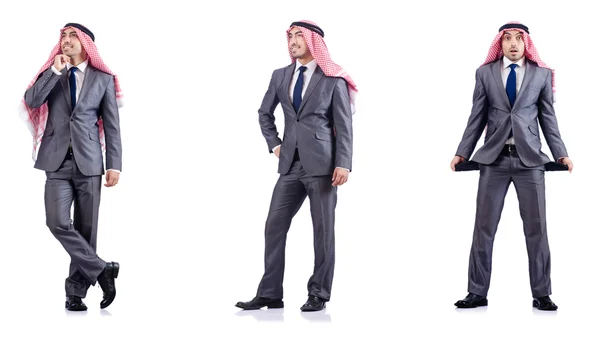 Set foto 's met Arabische zakenman — Stockfoto