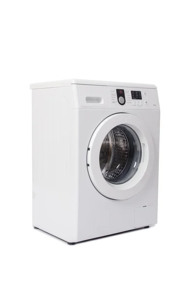 白い背景に隔離された洗濯機 — ストック写真