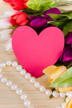 Lale çiçek ile boşaltmak metniniz için düzenlenmiş